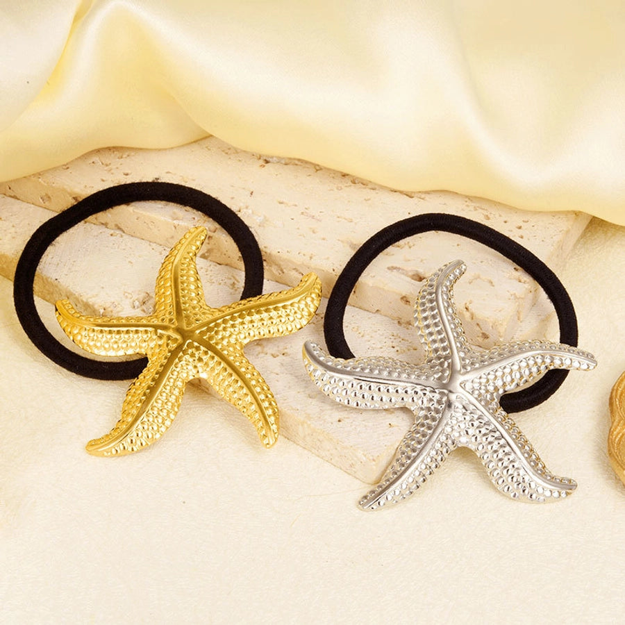 Women's Simple Style Starfish 304 Stainless Steel Plating Hair Tie