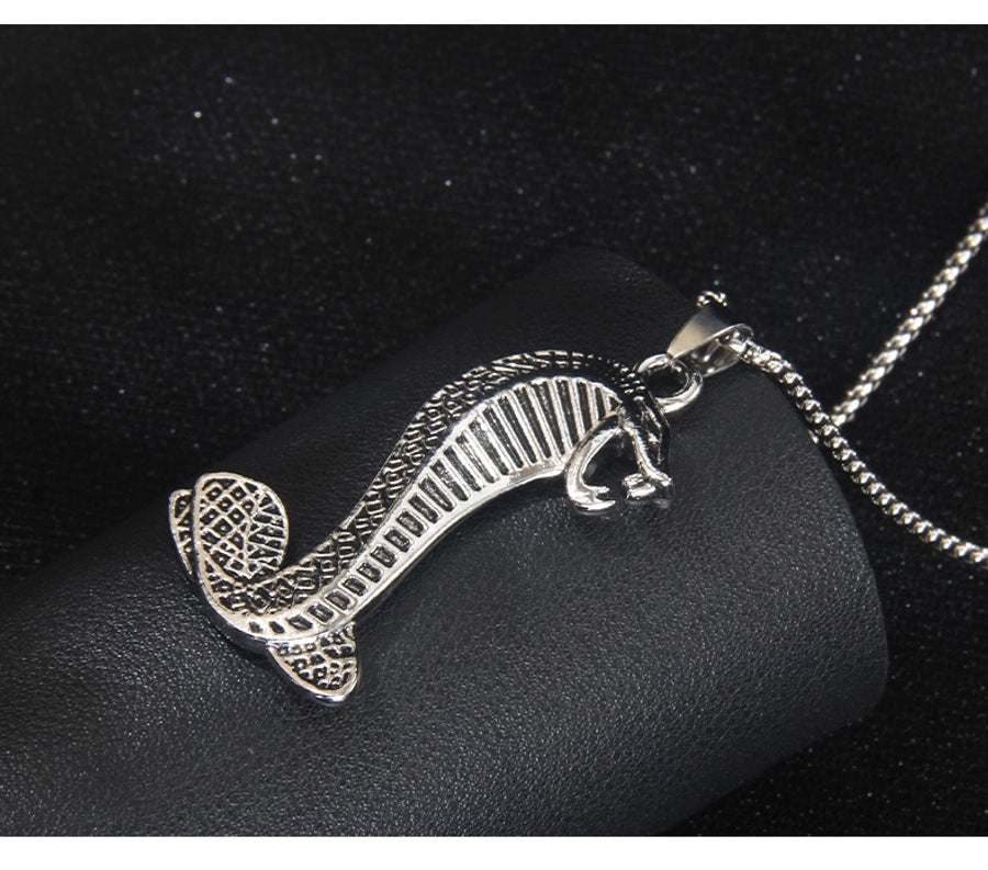 Hip-Hop Exaggerated Snake 201 Stainless Steel Alloy Unisex Pendant Necklace