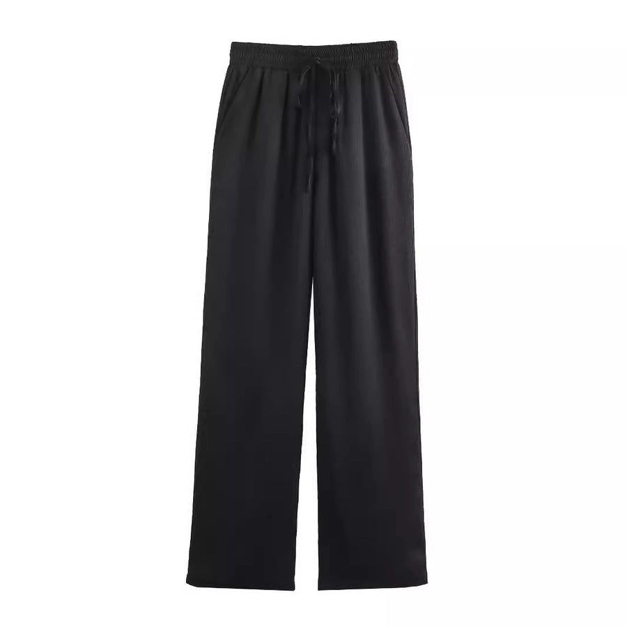 Daily Women's British Style Solid Color Polyester Pants Sets Pants Sets