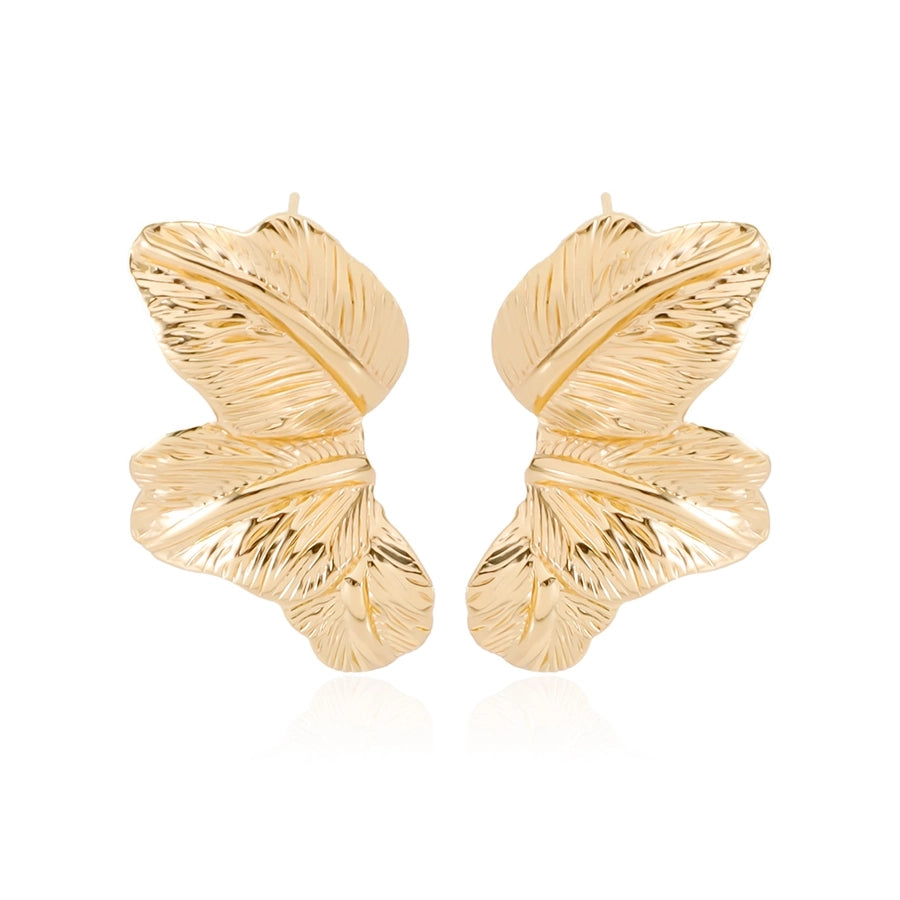 1 Pair Exaggerated Simple Style Geometric Alloy Ear Studs