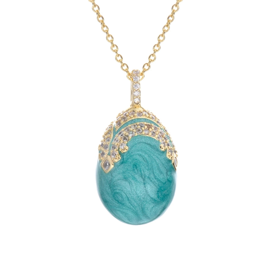 Jewelry IG Style Rejuvenating device Copper Rhinestones Inlay Pendant Necklace