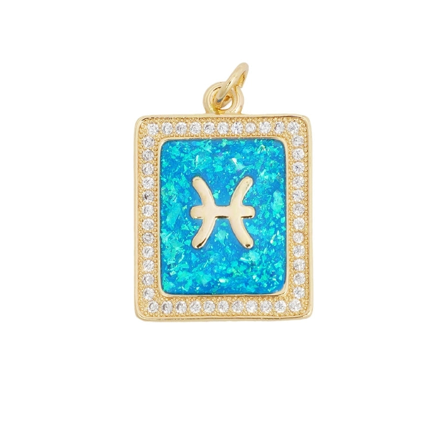 1 Piece Copper Constellation Pendant