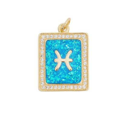 1 Piece Copper Constellation Pendant