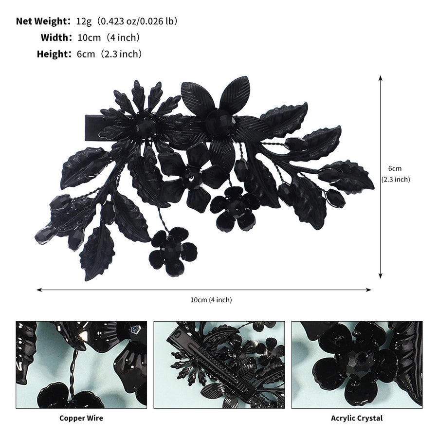 Women's Elegant Simple Style Leaf Iron Hair Clip