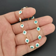round Eye Beads White