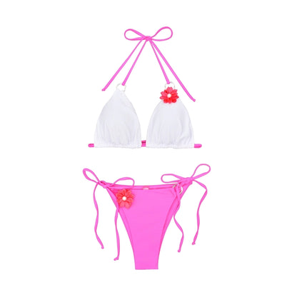 Women's Flower 2 Pieces Set Bikinis Swimwear