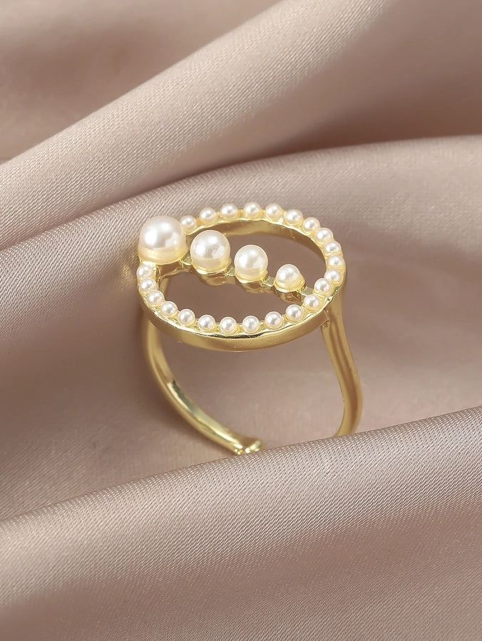 Elegant Simple Style Geometric Alloy Adults Rings