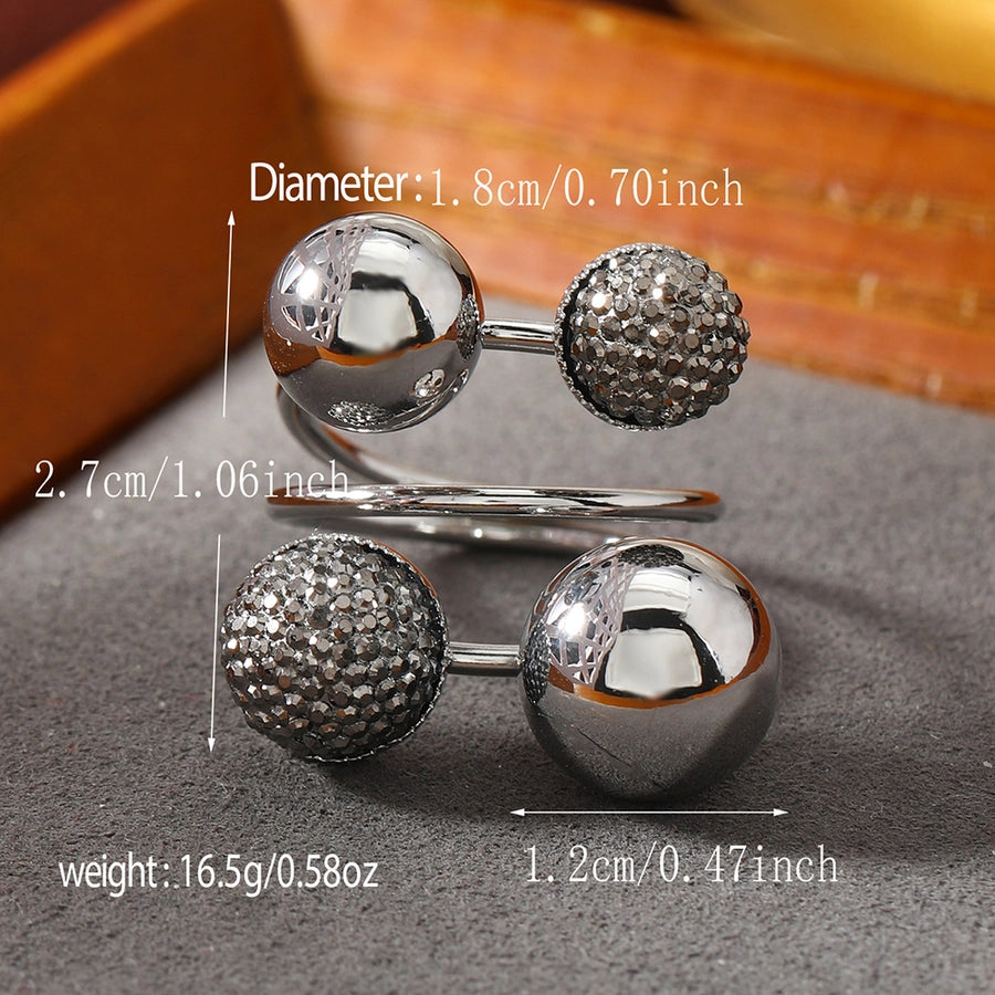 Elegant Geometric Alloy Women's Rings