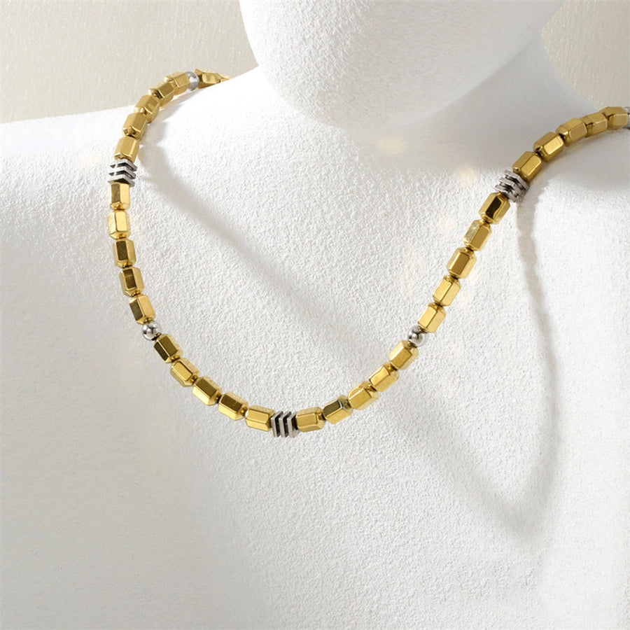 Jewelry Punk Geometric Copper Necklace