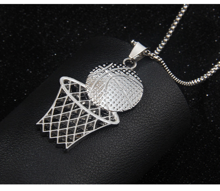Hip-Hop Basketball 201 Stainless Steel Alloy Unisex Pendant Necklace