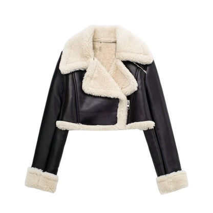 Women's Streetwear Solid Color Zipper Coat Casual Jacket
