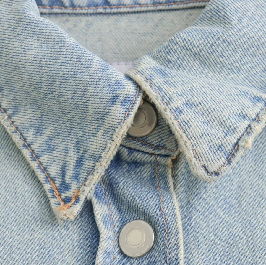 Women's Streetwear Solid Color Coat Denim Jacket