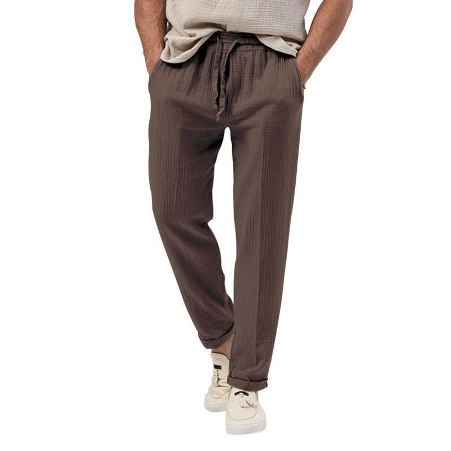 Men's Solid Color Simple Style Regular Fit Men's Bottoms