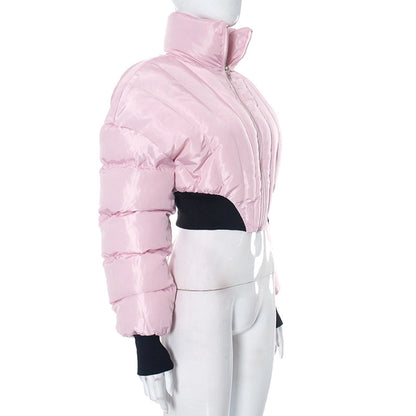 Women's Streetwear Solid Color Zipper Coat