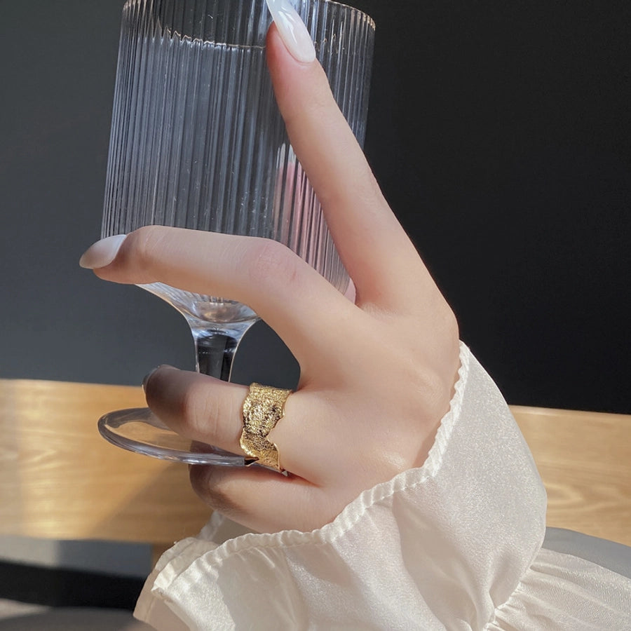 925 Sterling Silver Geometric Open Rings