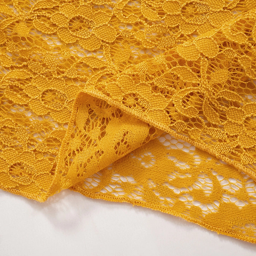 Women's Hip skirt Sexy Boat Neck Long Sleeve Solid Color Above Knee Masquerade