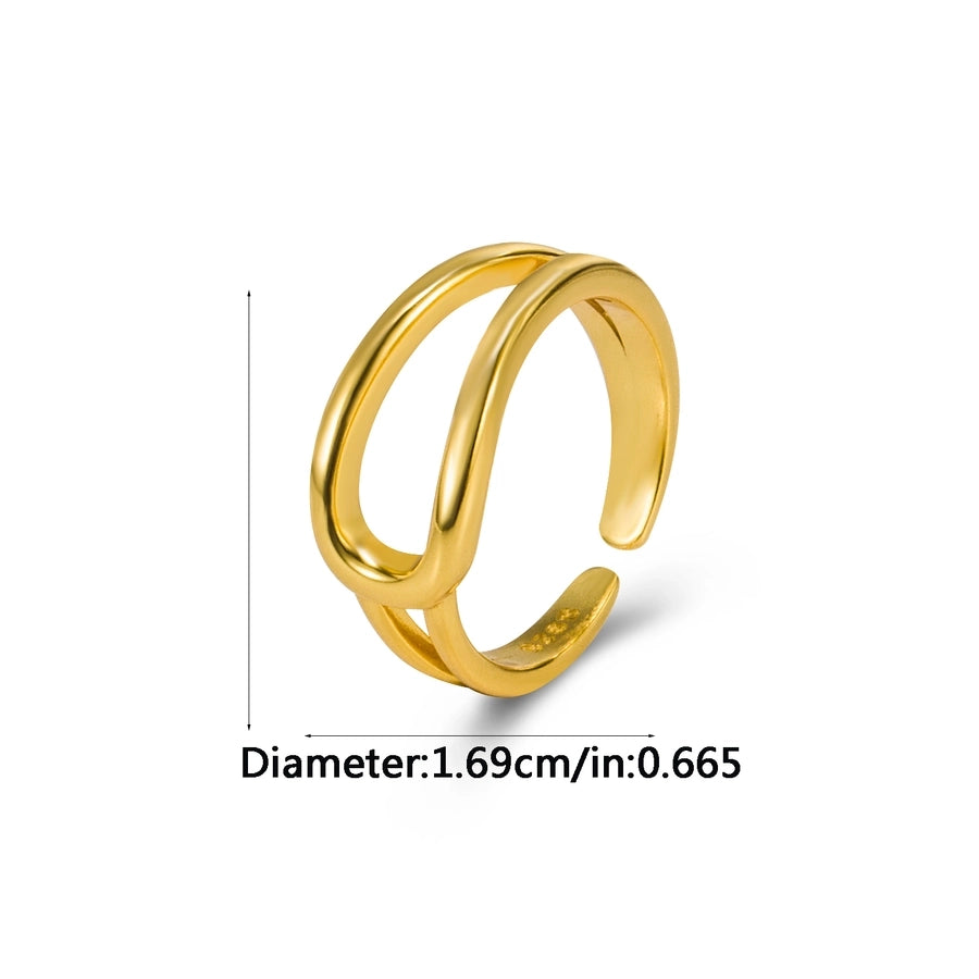 925 Sterling Silver Geometric Rings