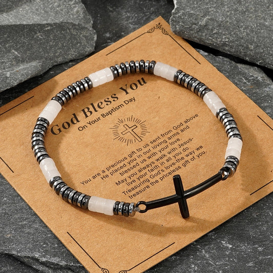 Bohemian Cross Semi-precious stone  Bracelets In Bulk Natural Stone Bracelet