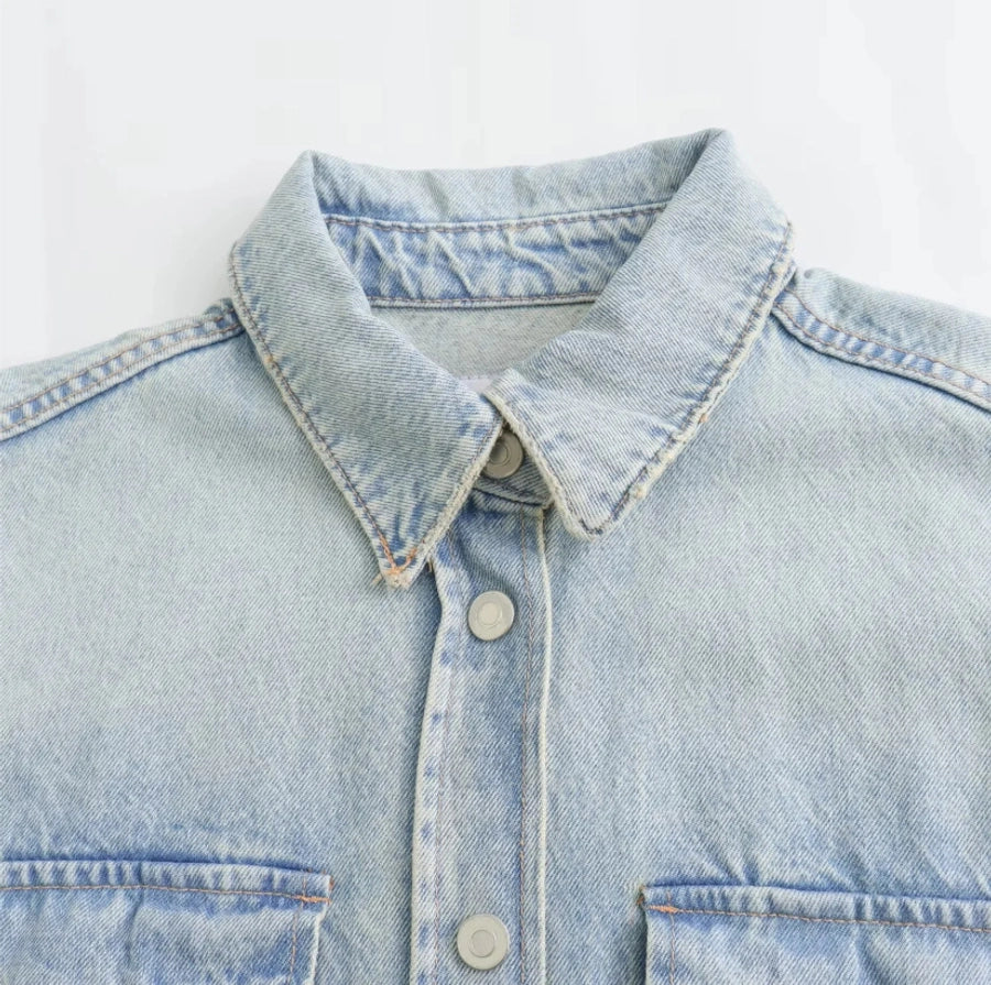 Women's Streetwear Solid Color Coat Denim Jacket