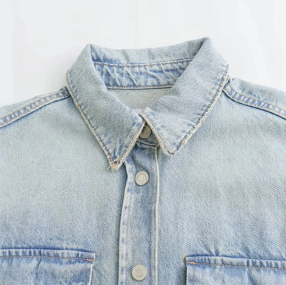 Women's Streetwear Solid Color Coat Denim Jacket