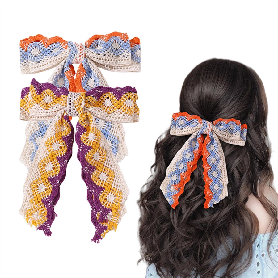 Women's Vintage Style Simple Style Bow Knot Alloy Cloth Hair Clip