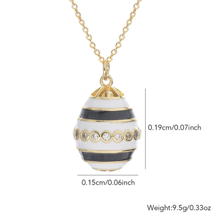 Jewelry IG Style Simple Style Rejuvenating device Copper Rhinestones Epoxy Inlay Pendant Necklace
