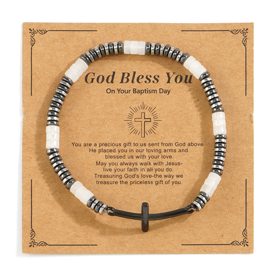 Bohemian Cross Semi-precious stone  Bracelets In Bulk Natural Stone Bracelet