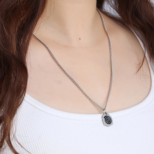 Jewelry Vintage Style Irregular 304 Stainless Steel Pendant Necklace
