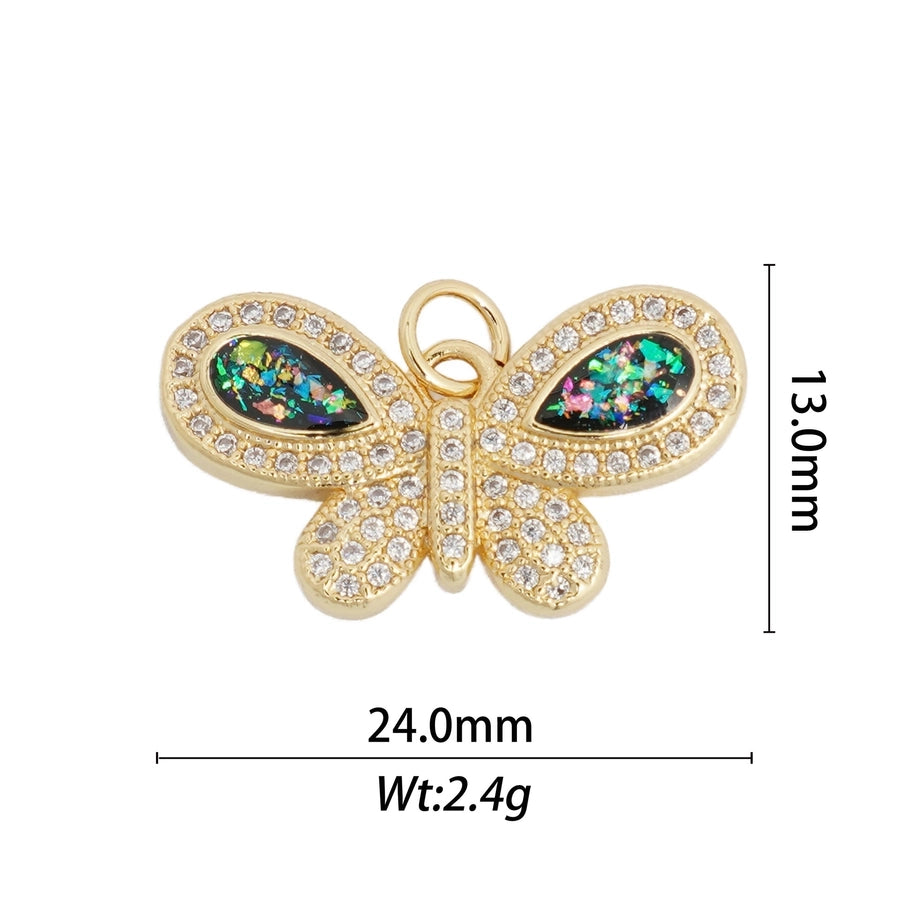 1 Piece Copper Butterfly Fish Tail Pendant