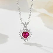 Dy971 Rose Red Diamond (with Cross Chain)