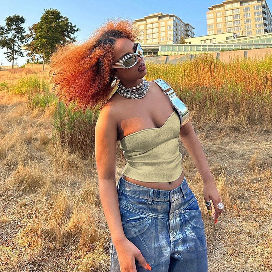 Women's Camisole Tank Tops Streetwear Solid Color