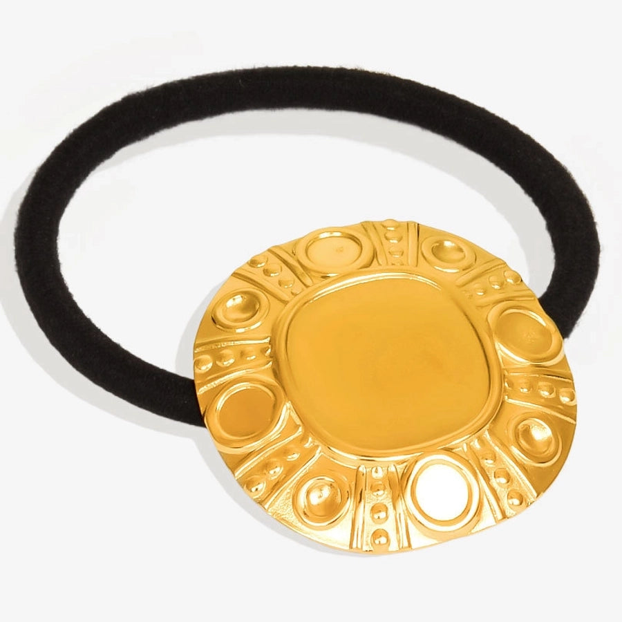 Women's Simple Style Geometric 304 Stainless Steel Plating Hair Tie