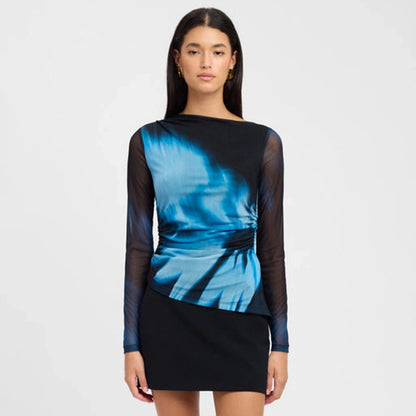 Women's T-shirt Long Sleeve T-Shirts Streetwear Color Block