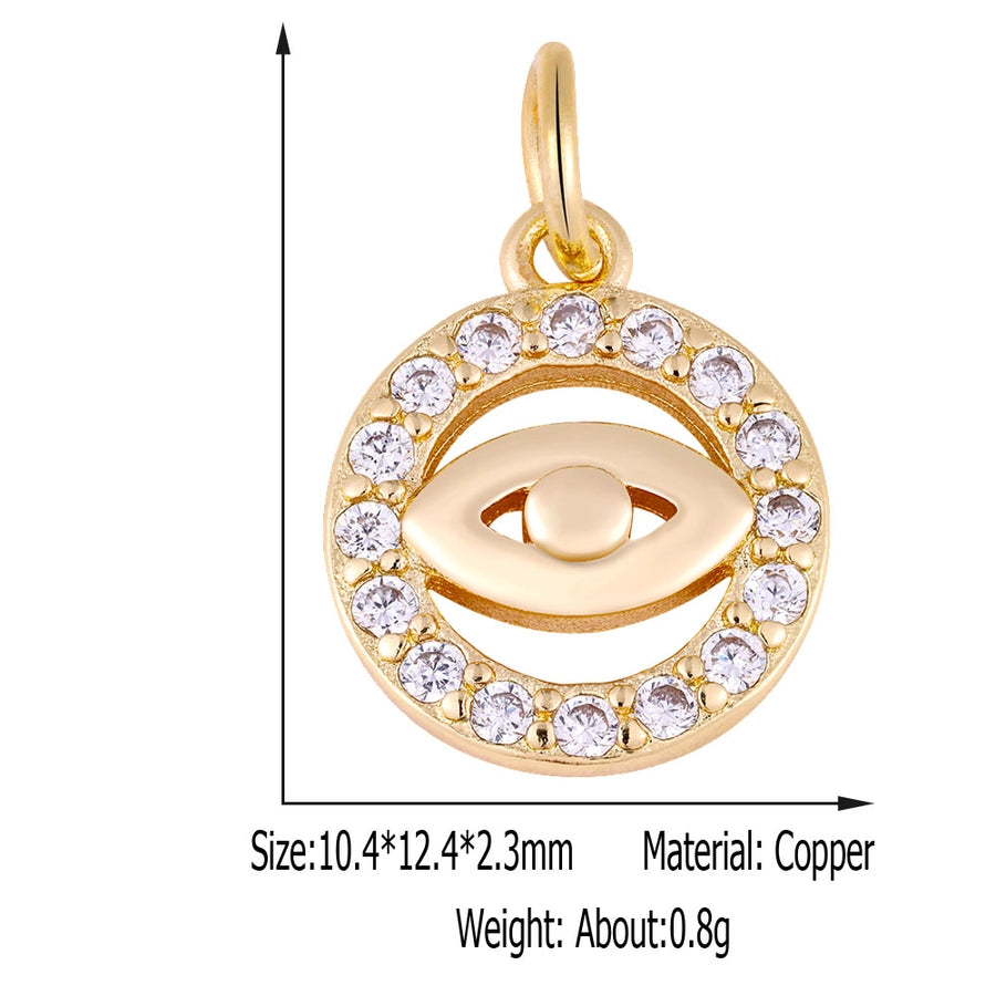 1 Piece 8.5*11.5mm Copper Geometric Pendant Jewelry Accessories