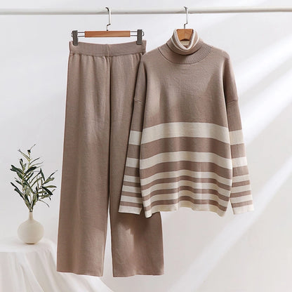 Holiday Women's Simple Style Color Block Mercerized Cotton Colored Cotton Pants Sets Pants Sets
