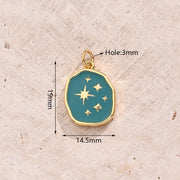 Dripping Star Pendant (Gold) [19x14.5mm (Aperture: 3mm)]