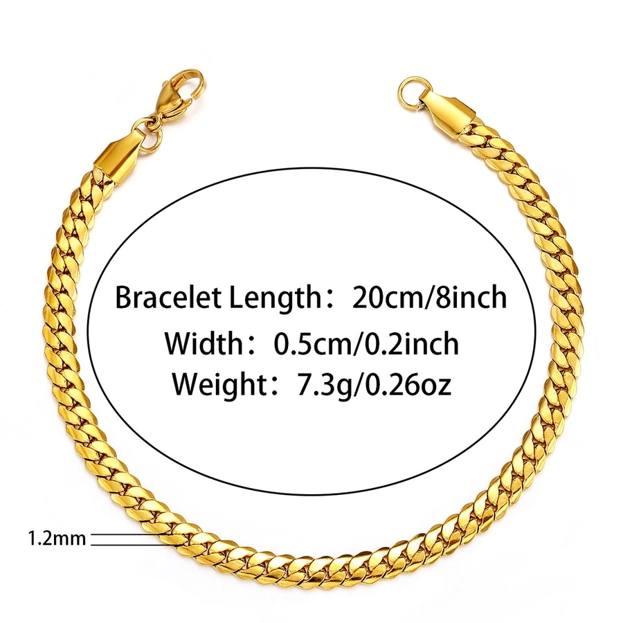 Classic Style Solid Color 304 Stainless Steel  Bracelets In Bulk Stainless Steel Bracelets