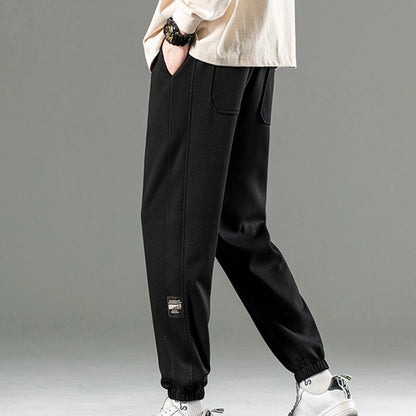 Men's Solid Color Simple Style Classic Style Loose Men's Bottoms