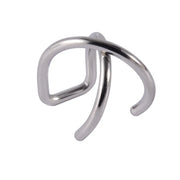 Steel Cross Ear Clip 1.2x8mm