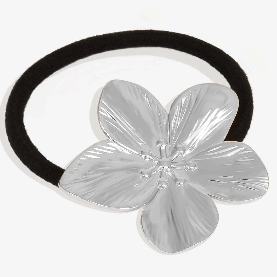 Women's Simple Style Flower 304 Stainless Steel Plating Hair Tie