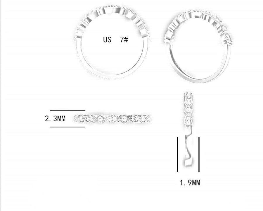 Tong Lin new simple ring fashion s925 sterling silver ring micro inlaid zircon row drill  engagement gift rings