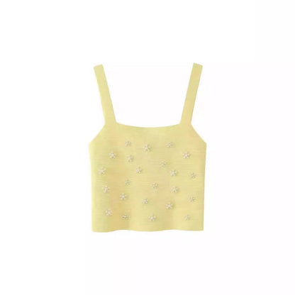 Women's Camisole Sleeveless Sweaters & Cardigans Streetwear Solid Color