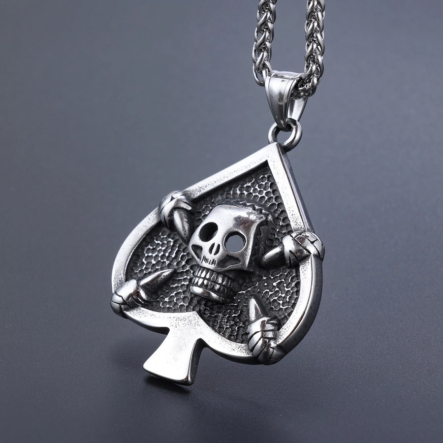 Hip-Hop Retro Skull 304 Stainless Steel Unisex