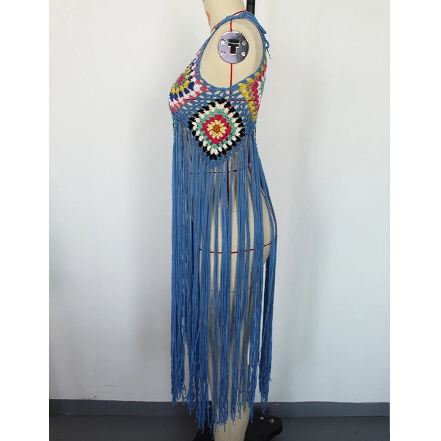women's bohemian geometric cover ups