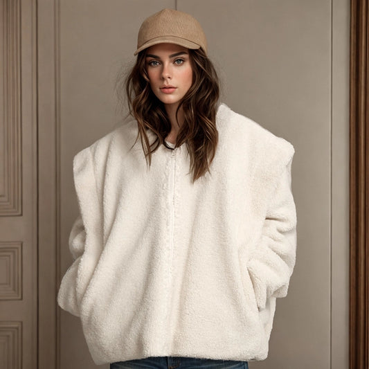 Women's Vacation Simple Style Solid Color Zipper Coat