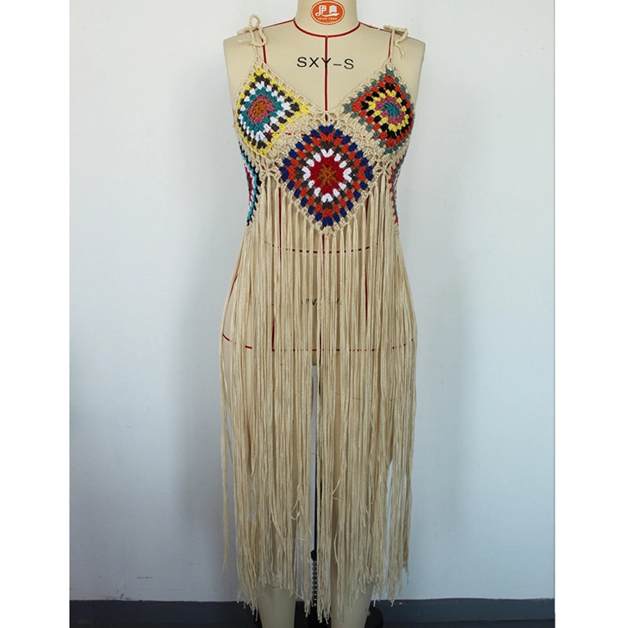 women's bohemian geometric cover ups