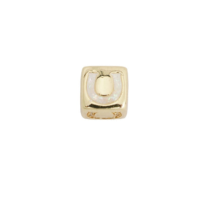 1 Piece Copper Geometric Letter Moon