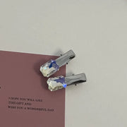 White Rhinestone-Small Rectangular