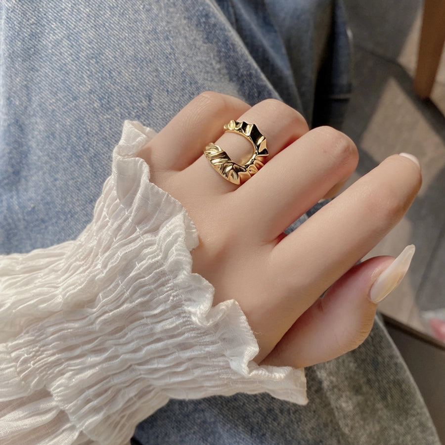 925 Sterling Silver Geometric Adjustable Ring Open Rings Rings