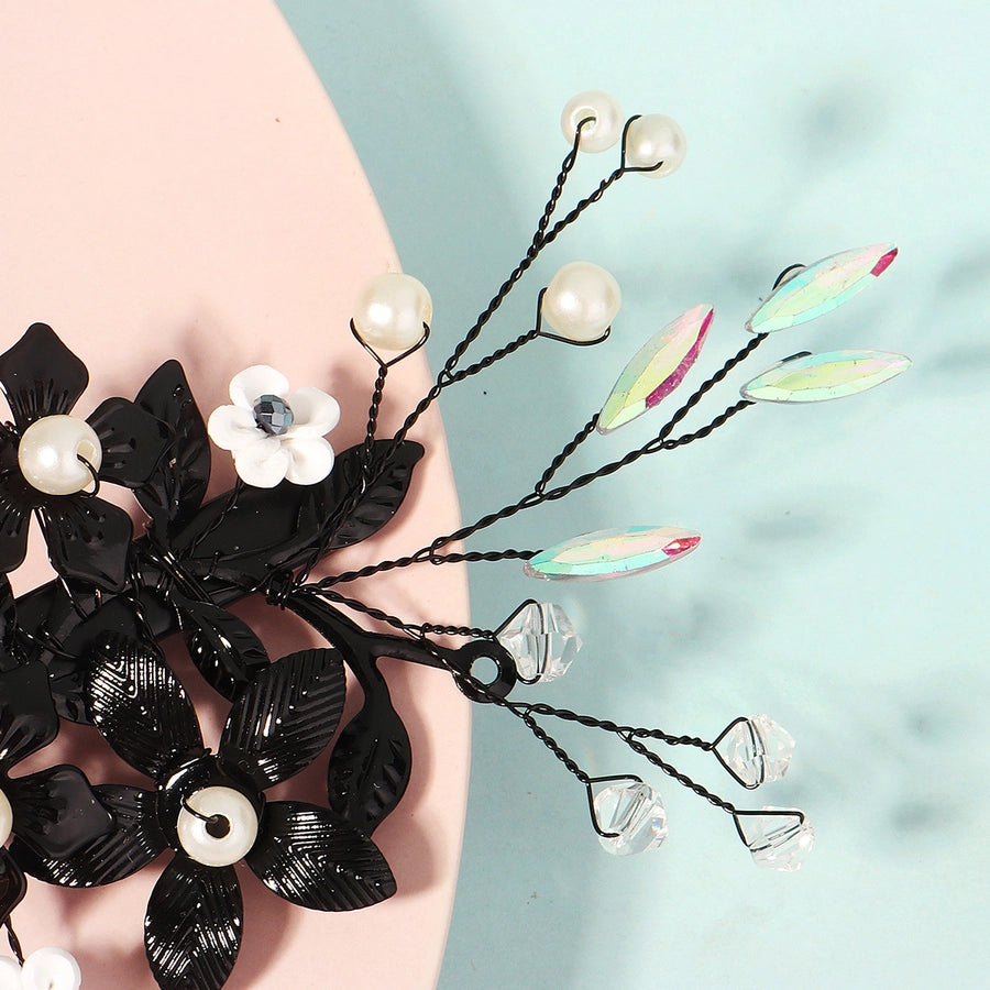 Women's Elegant Simple Style Leaf Iron Hair Clip